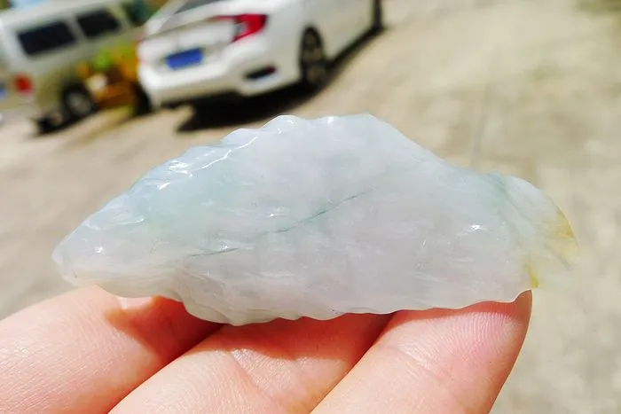 Natural Jade Rough Jadeite Raw (30.5g,6X2.2X1.4cm)