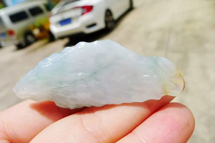 Natural Jade Rough Jadeite Raw (30.5g,6X2.2X1.4cm)