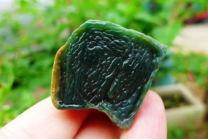 Natural Jade Rough Jadeite Raw (33g,3.2X2.5X2.1cm)