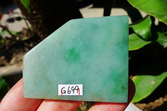 Natural Jade Rough Jadeite Raw (46g,5.5X4.4X0.65cm)