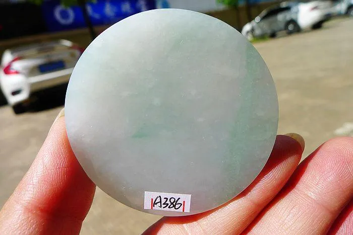 Natural Jade Rough Jadeite Raw (51g,5.2X0.7cm)