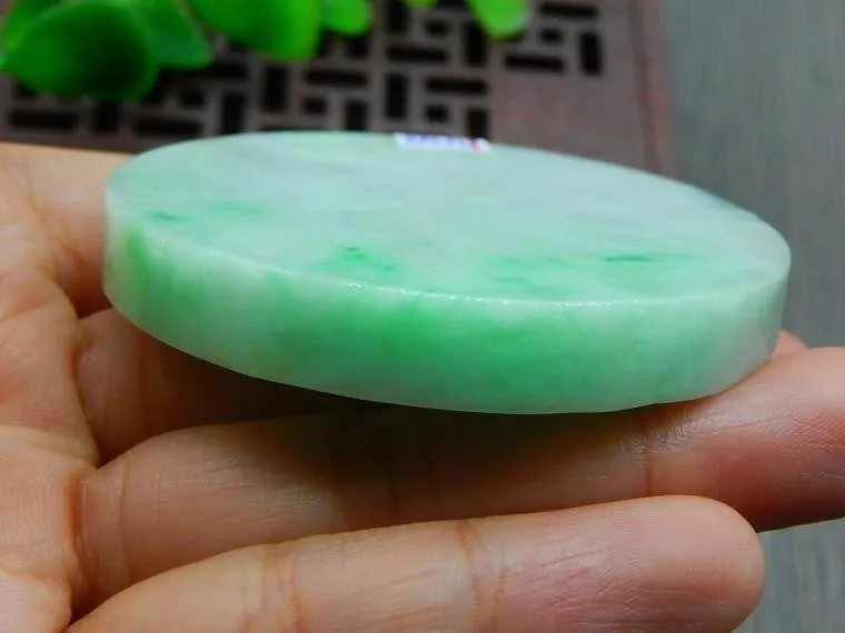 Natural Jade Rough Jadeite Raw (69g, 56X56X8.4mm)