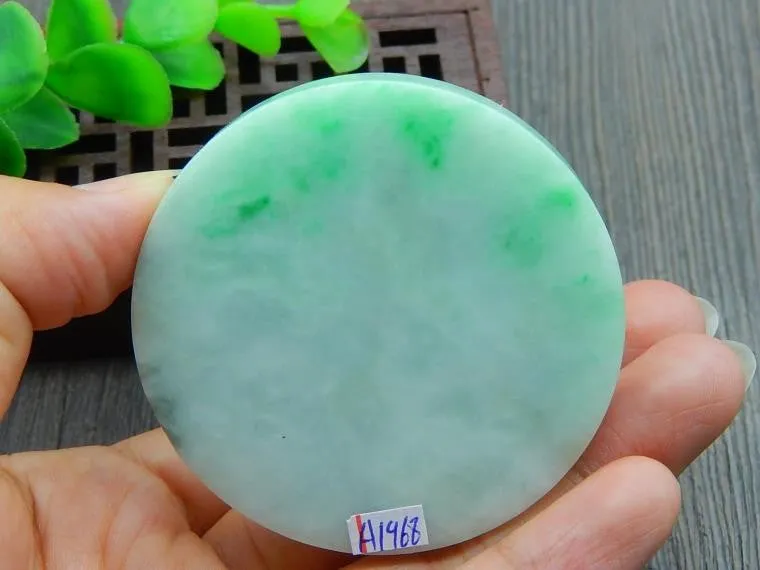 Natural Jade Rough Jadeite Raw (69g, 56X56X8.4mm)