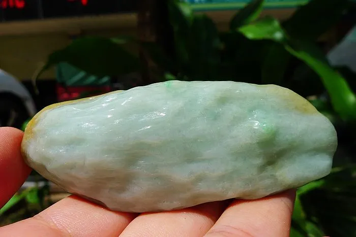 Natural Jade Rough Jadeite Raw (76g,8.3X3.3X1.5cm)