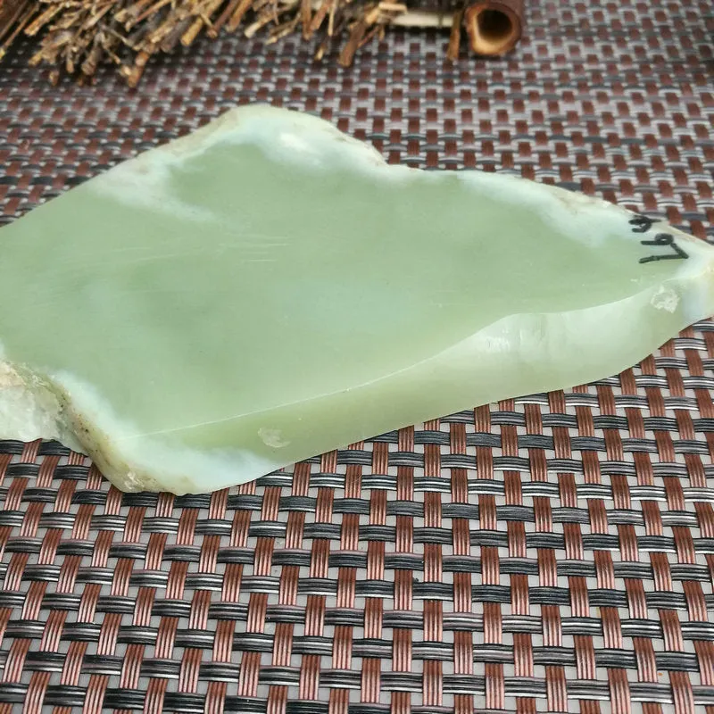 Natural Kunlun Jade Rough Nephrite Raw (10.5X9X6cm)