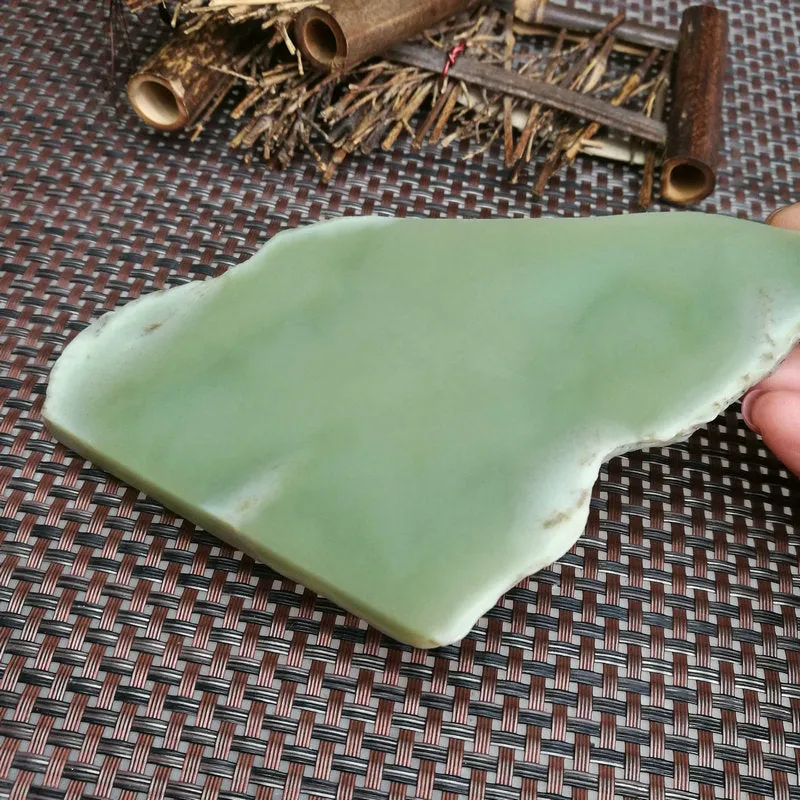 Natural Kunlun Jade Rough Nephrite Raw (10.5X9X6cm)