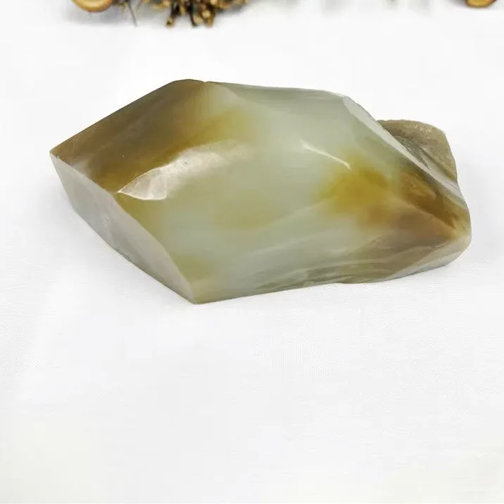 Natural Kunlun Jade Rough Nephrite Raw (250g,8.8X4.2X4.0cm)