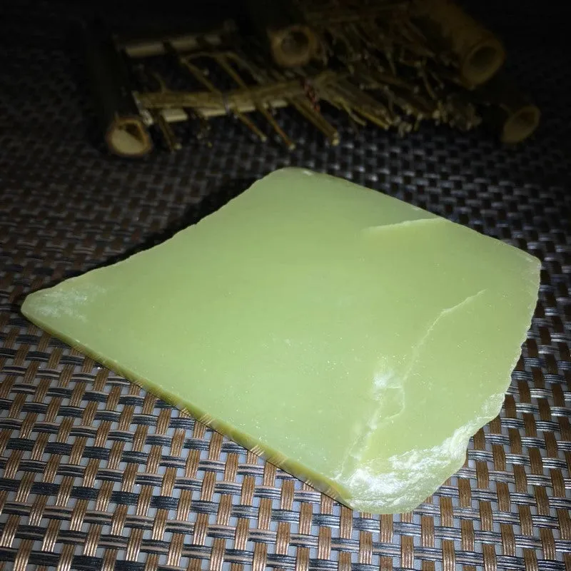 Natural Kunlun Jade Rough Nephrite Raw (254g,9.8X6.8X2.7cm)