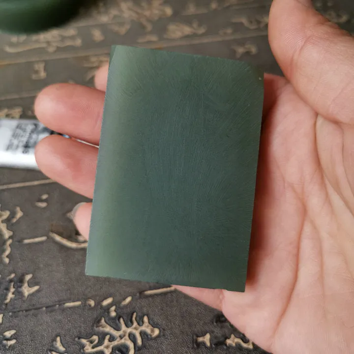 Natural Kunlun Jade Rough Nephrite Raw (70g, 6.3X4.3X0.8cm)