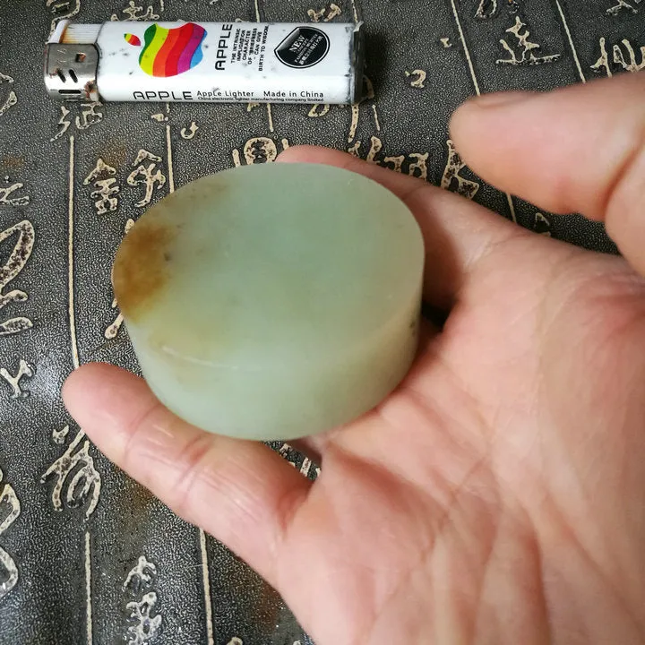 Natural Kunlun Jade Rough Nephrite Raw S-(120g, 5.2X5.2X1.9cm)