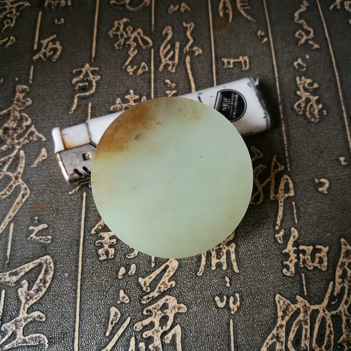 Natural Kunlun Jade Rough Nephrite Raw S-(120g, 5.2X5.2X1.9cm)