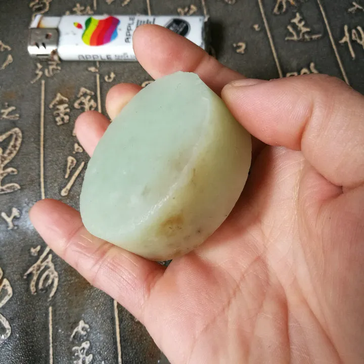 Natural Kunlun Jade Rough Nephrite Raw S-(120g, 5.2X5.2X1.9cm)