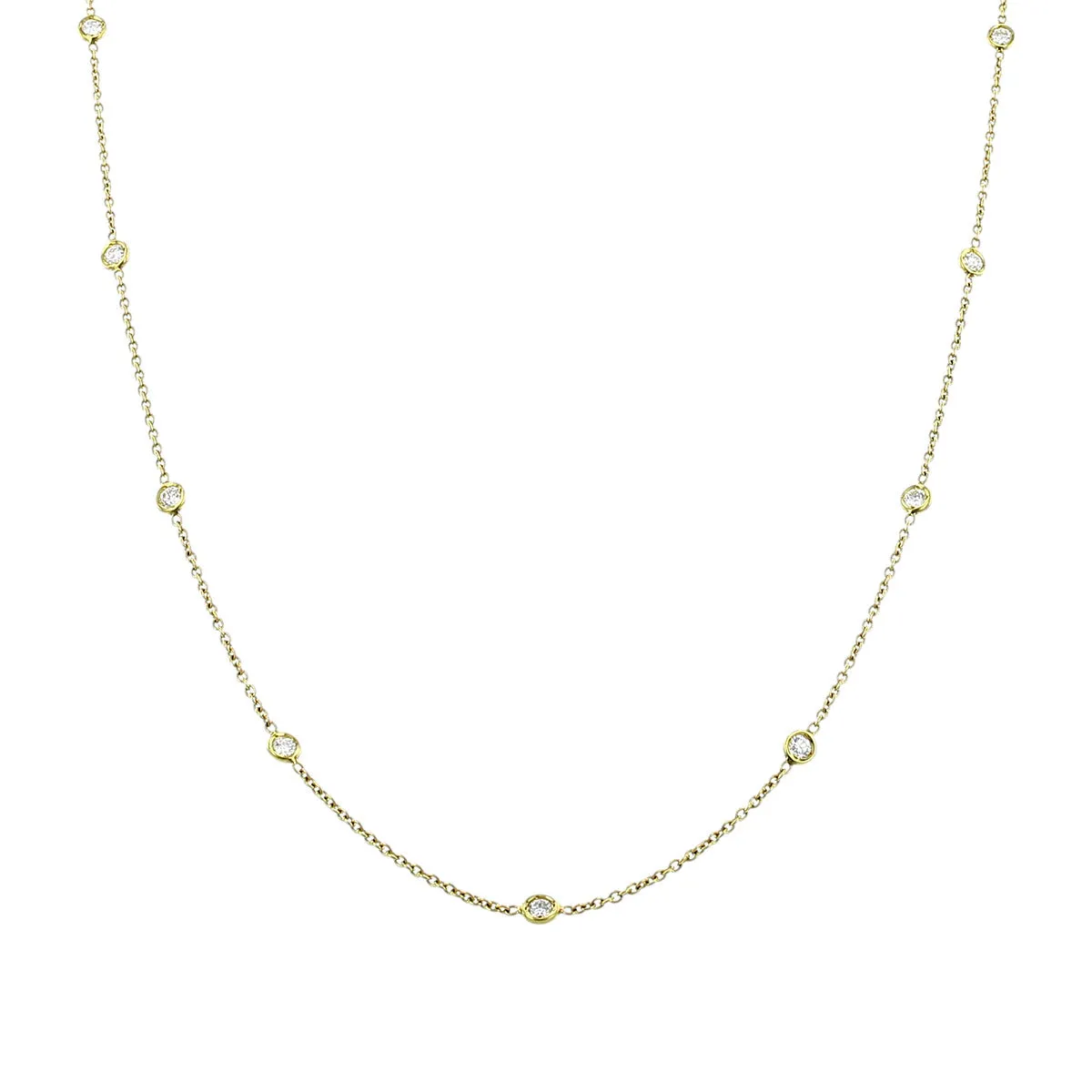 Necklace with 24 Diamond Stations