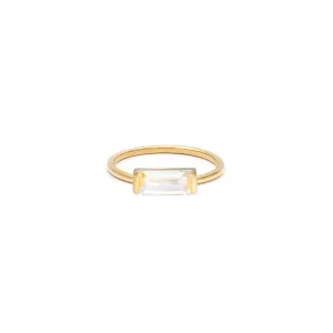 Novia Ring | White Topaz