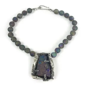 Sallye Mann Necklace: Purple Druzy