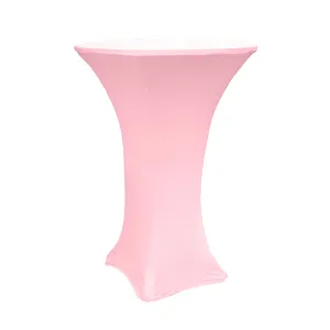 Spandex Cocktail Table Cover 36" Round - Pink