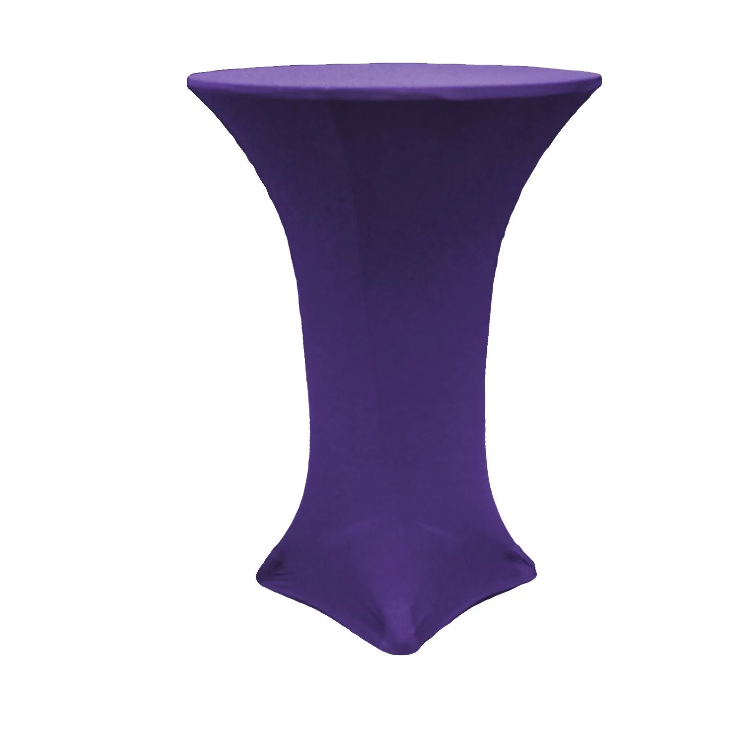 Spandex Cocktail Table Cover 36" Round - Purple