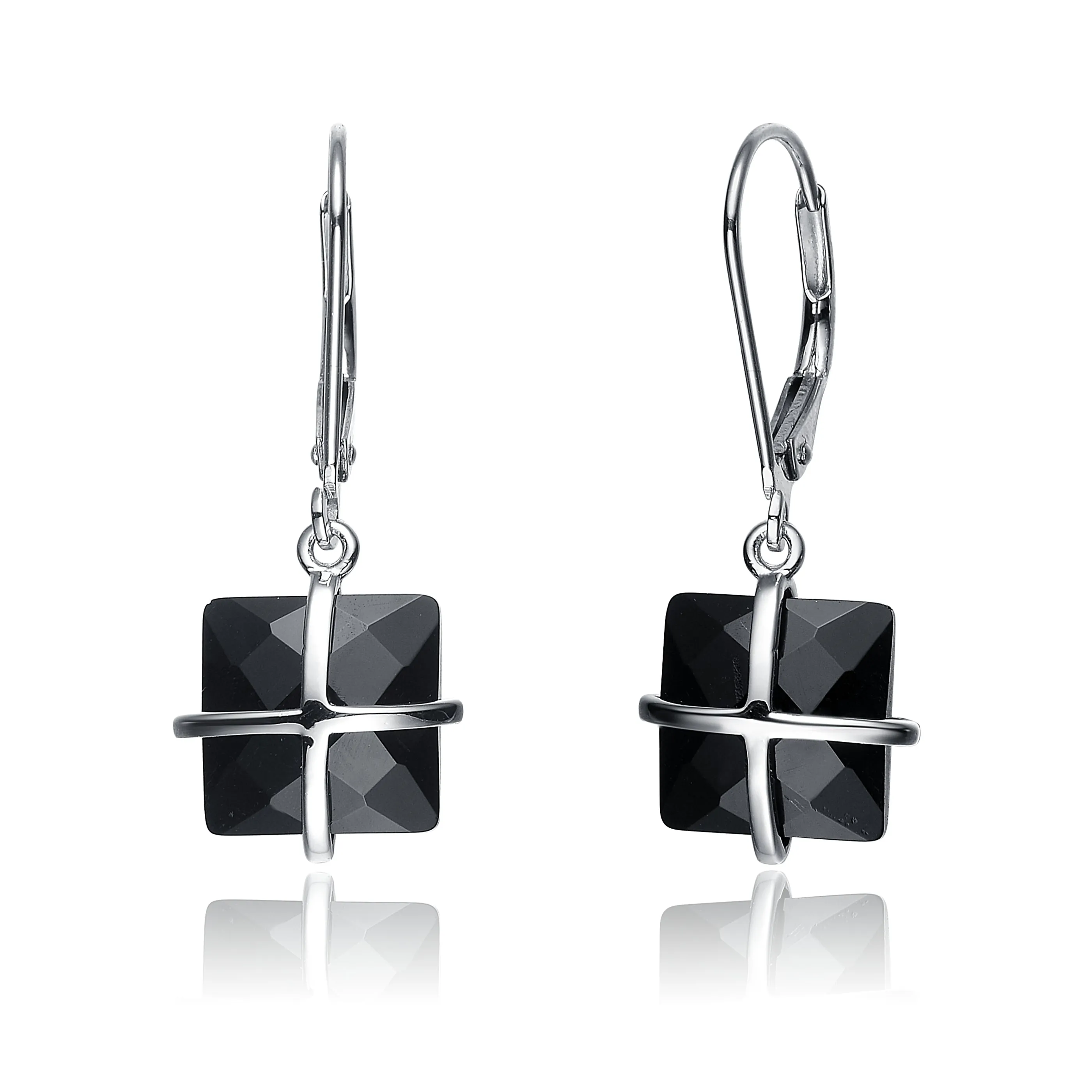 Sylvie Square Drop Euro Last Pair Earrings