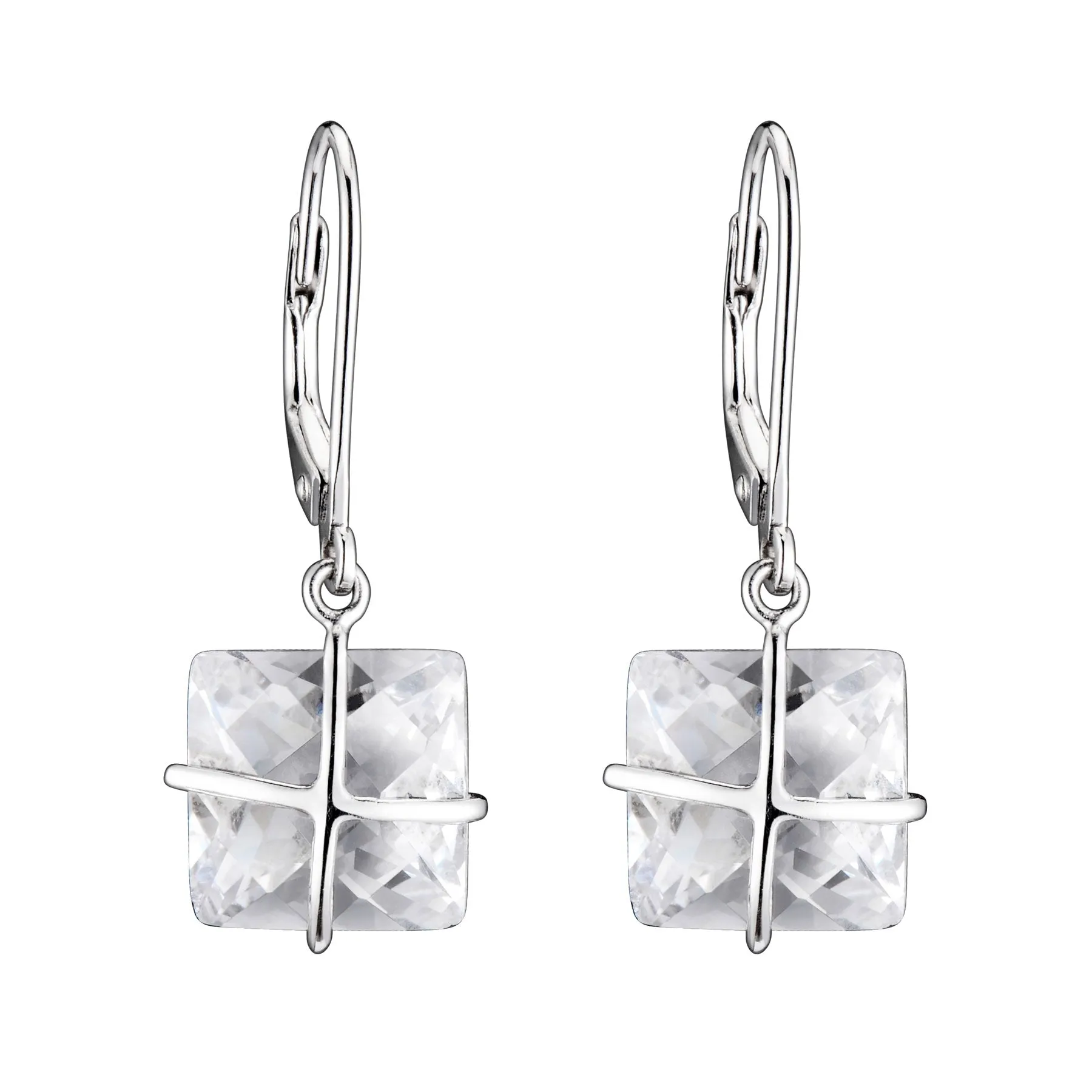 Sylvie Square Drop Euro Last Pair Earrings