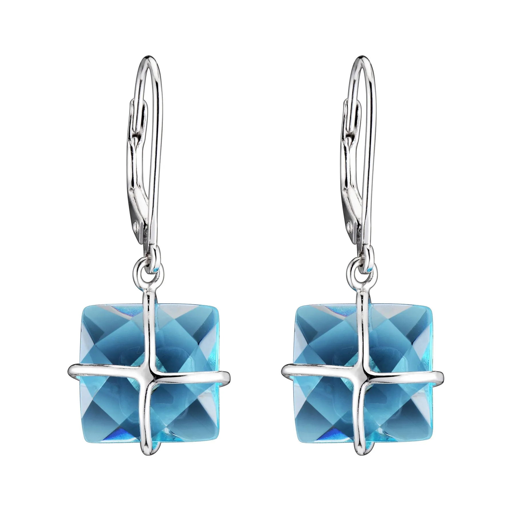 Sylvie Square Drop Euro Last Pair Earrings