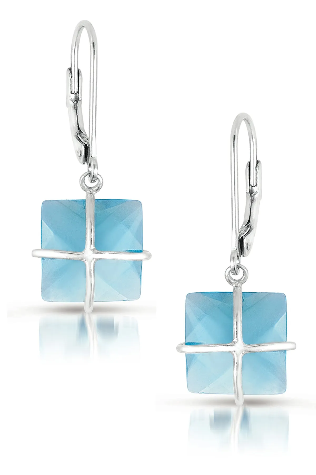 Sylvie Square Drop Euro Last Pair Earrings