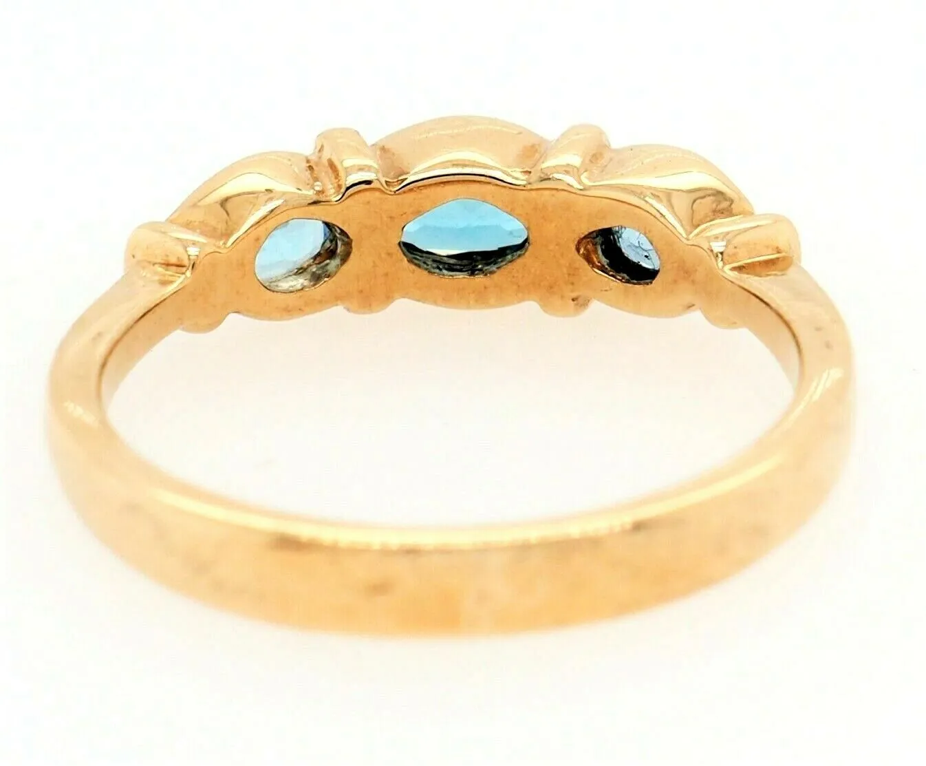 Topaz 9ct Yellow Gold Dress Ring - Fine Gemstone Jewellery - Size L