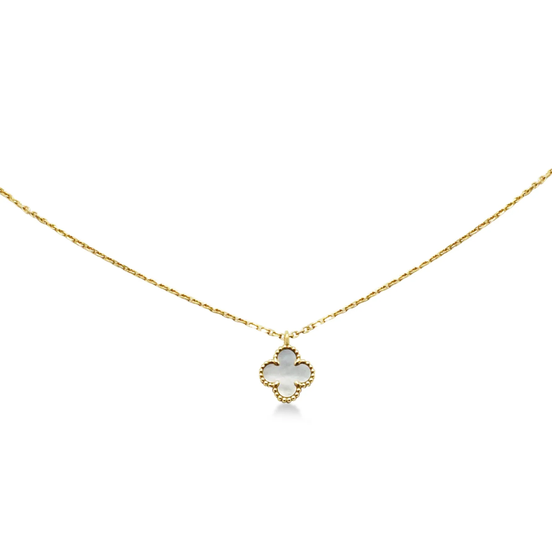 Van Cleef & Arpels Sweet Alhambra MOP Necklace - 18ct Yellow Gold