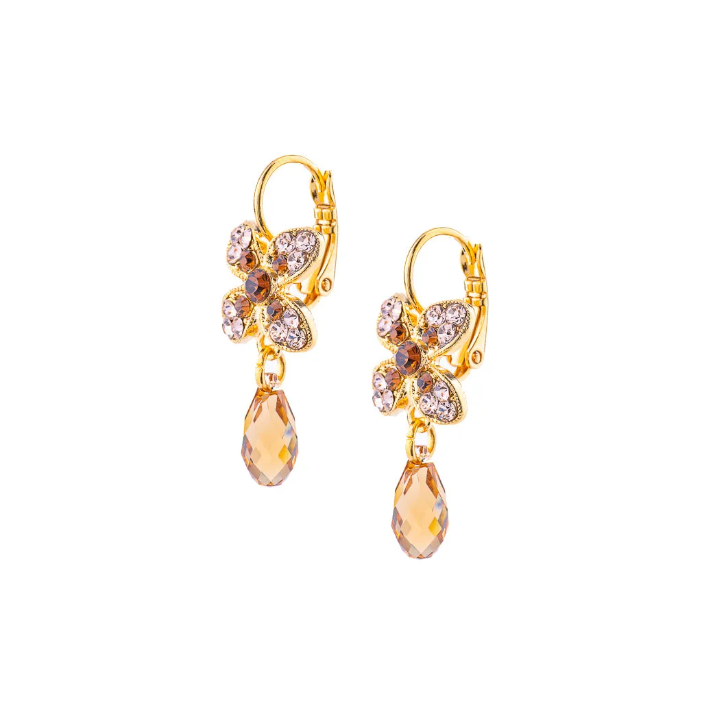 Wallflower Leverback Earrings in "Chai" *Preorder*