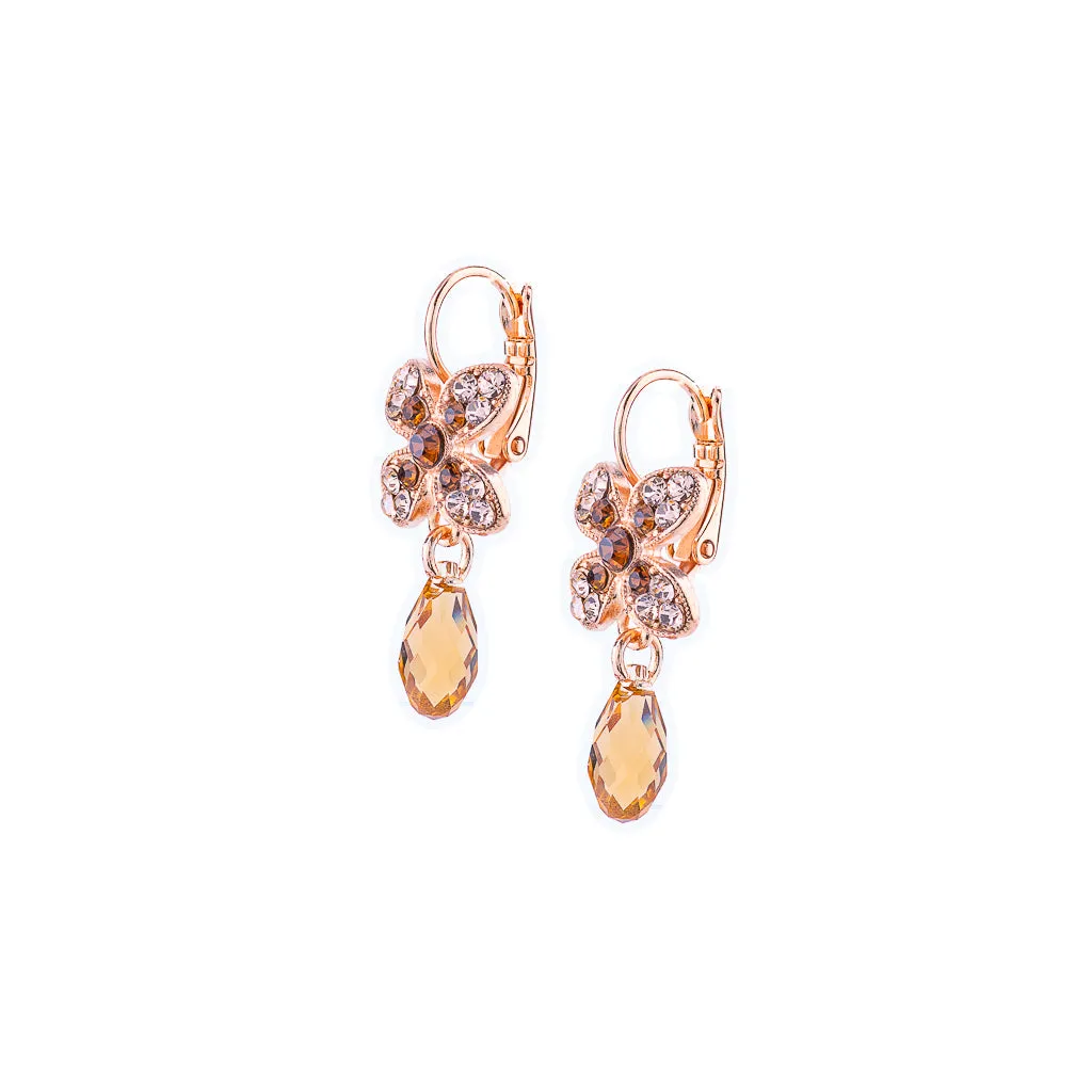 Wallflower Leverback Earrings in "Chai" *Preorder*